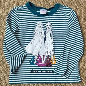 Hanna Andersson Frozen Striped Long Sleeve Shirt
